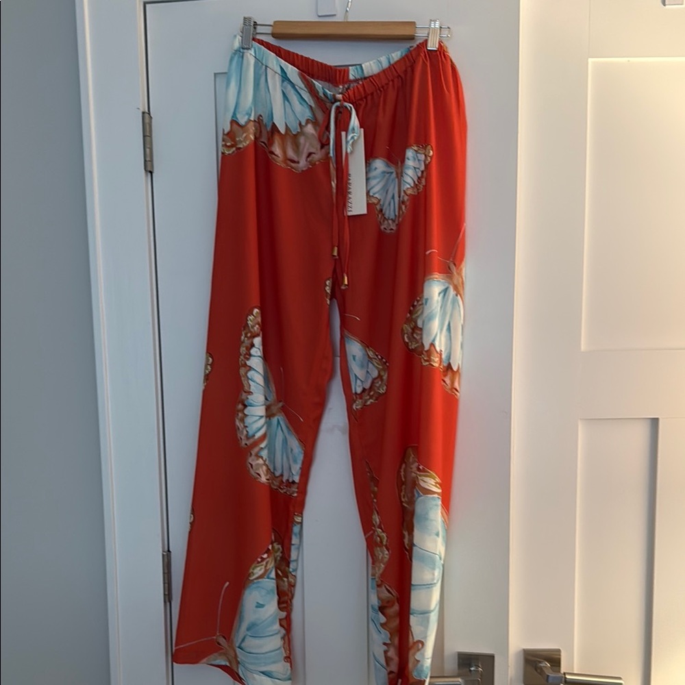 Paparazzi Orange and Blue Floral Pants